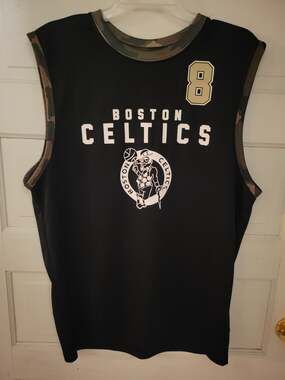 NBA Walker Jersey Boston Celtics Black Camo Trim Basketball Jersey Mens Large